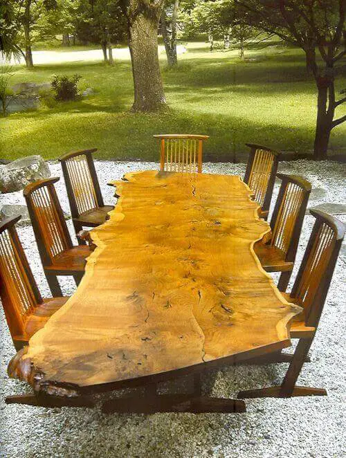 34 Live Edge Outdoor Dining Table Suggestions