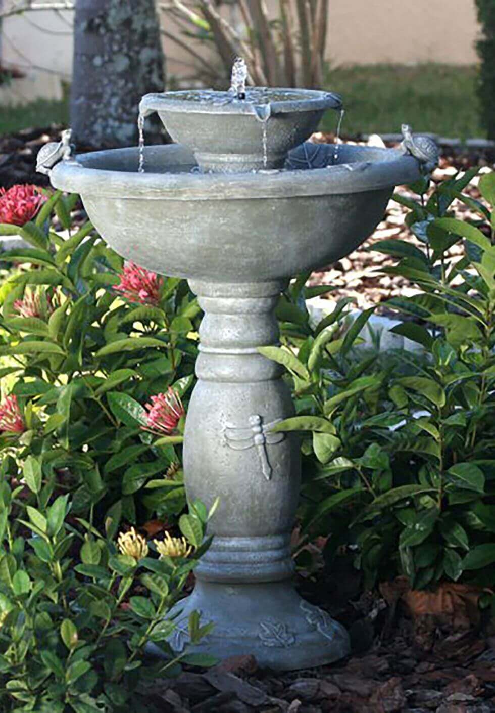 water fountains landscaping backyard refreshing