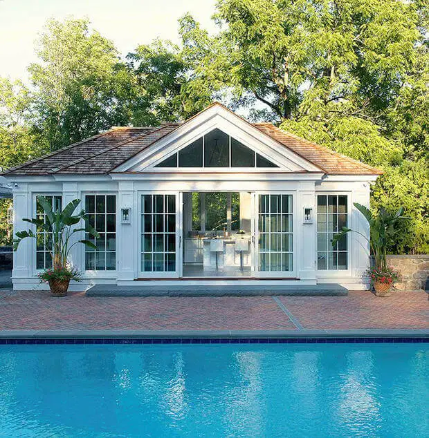 Backyard Pool House Designs Southernwind Pools Our Pools Classic