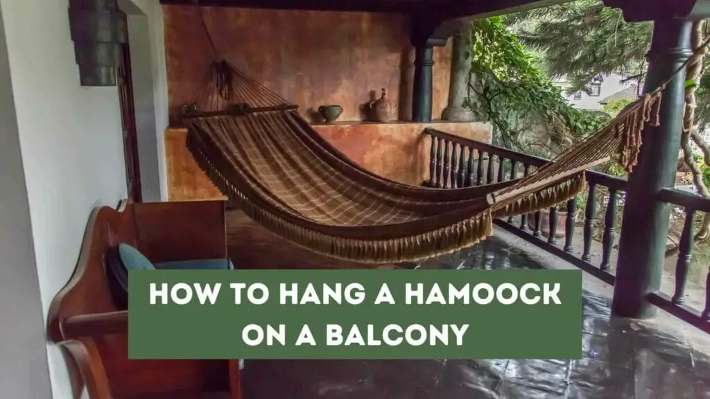 Photo of an Hammock hang on a balcony. How To Hang A Hammock On A Balcony?