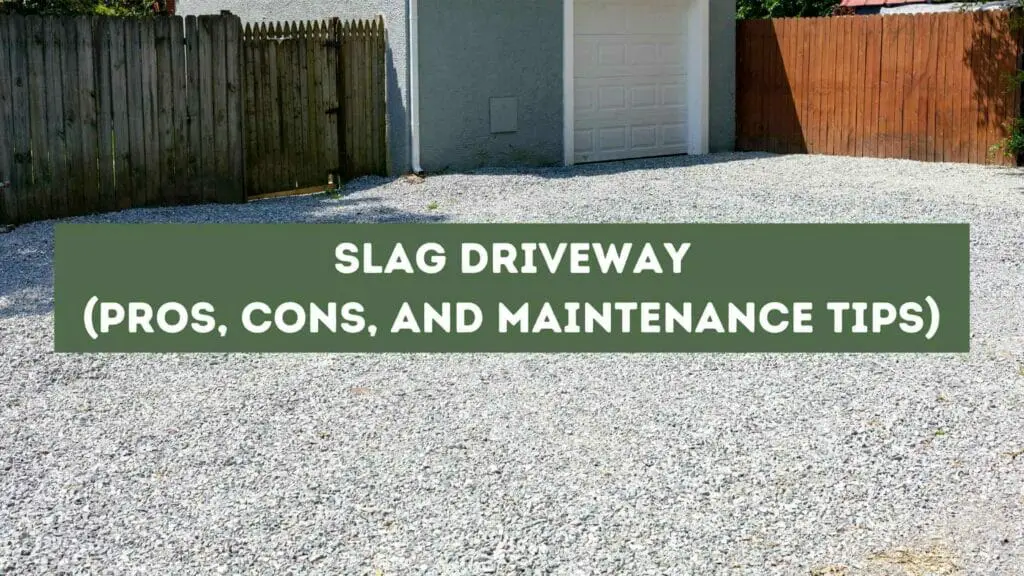 Photo of a slag driveway.