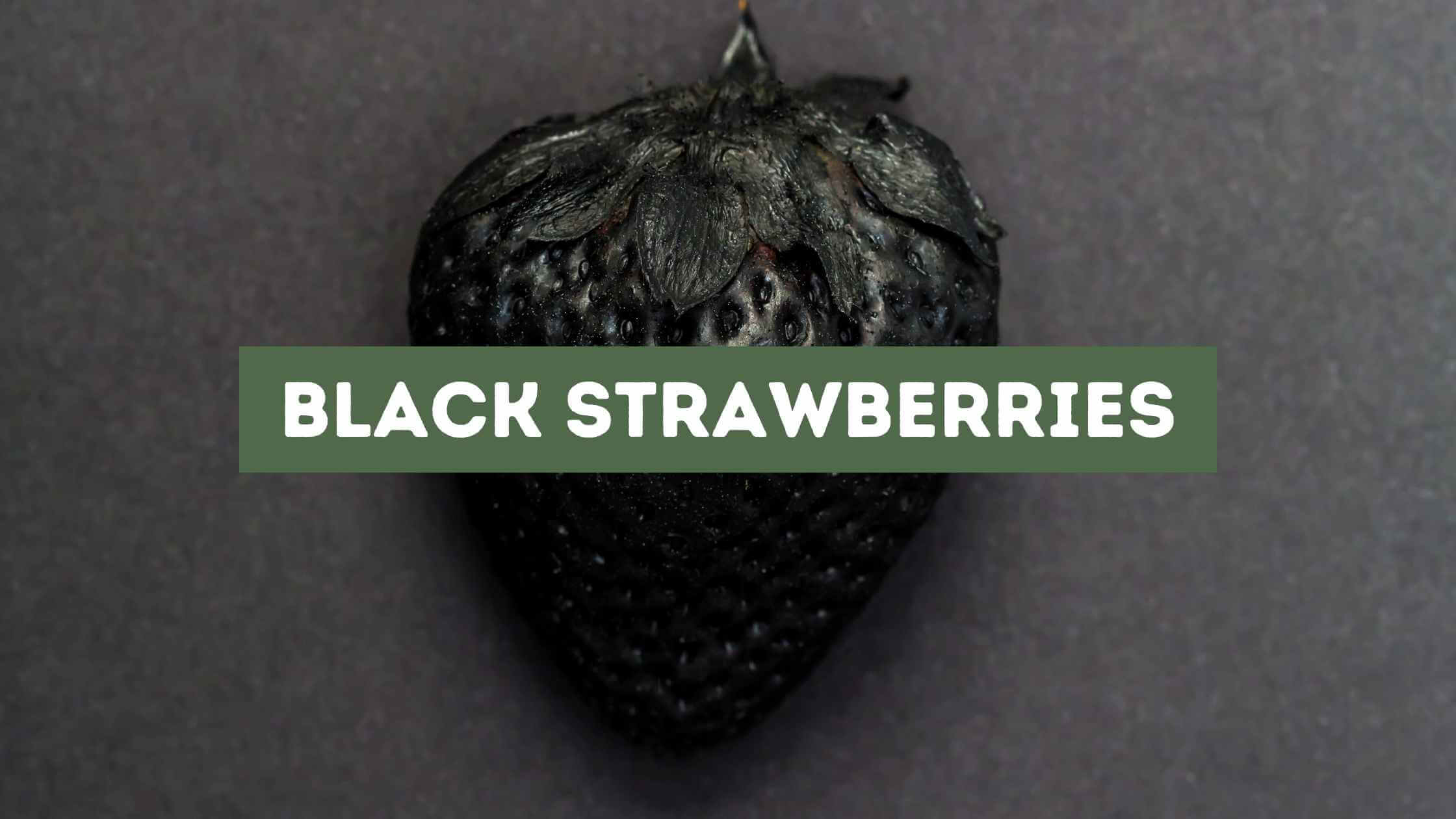 Black strawberries
